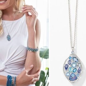 💕elegant  Ocean Medley Necklace NWT Swarovski crystal